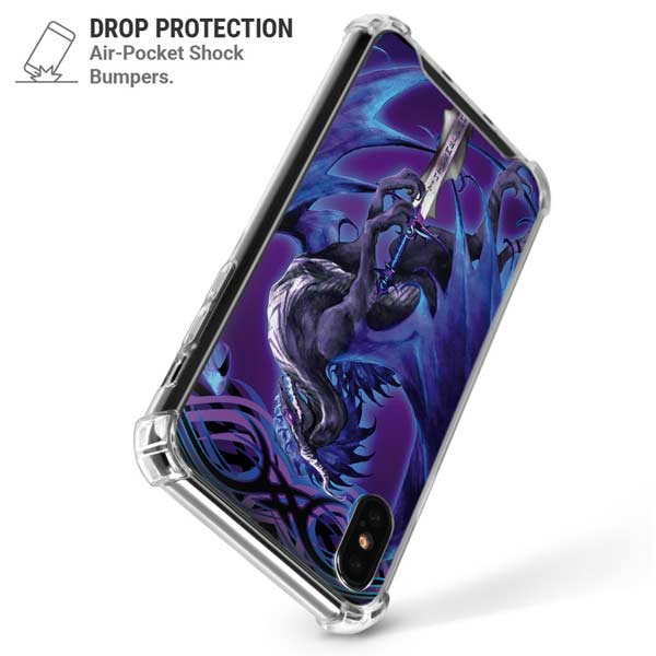 Dragonsword Stormblade by Ruth Thompson iPhone X/XS Clear Case