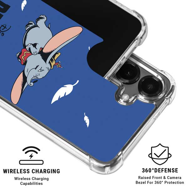 Disney Dumbo Classic Flying Elephant Galaxy S26 Clear Case