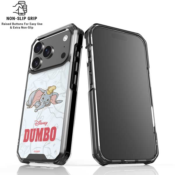 Disney Dumbo Classic sketched portrait iPhone 17 Pro Clear Case