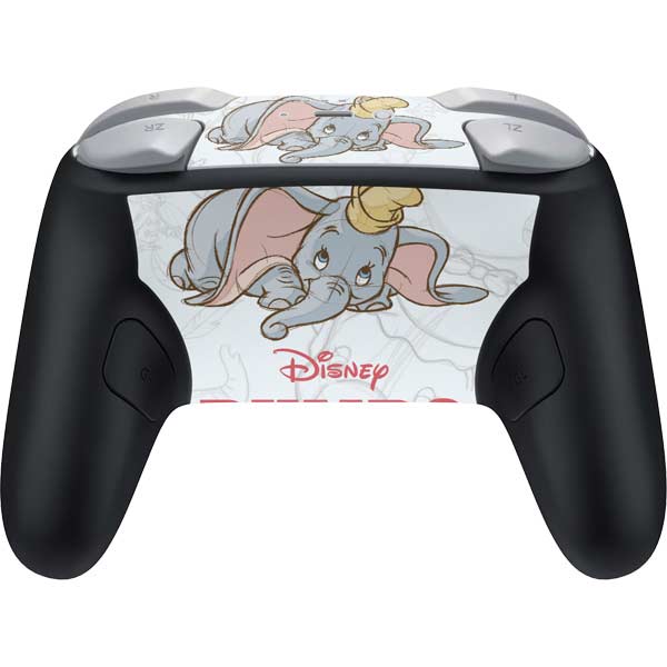 Disney Dumbo Classic sketched portrait Nintendo Switch 2 (2025) Pro Controller Skin