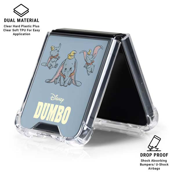 Disney Dumbo Variant Poses Galaxy Z Flip7 Clear Case