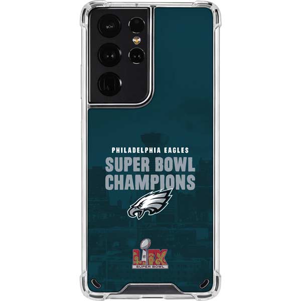 NFL Philadelphia Eagles Super Bowl LIX Champions Galaxy S21 Ultra 5G Clear Case