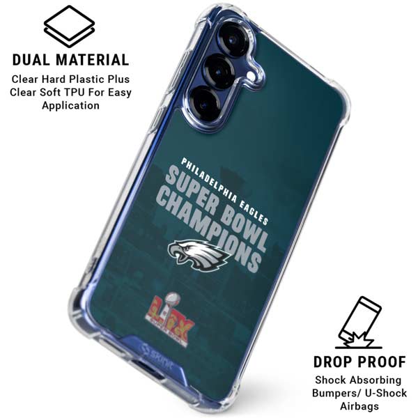 NFL Philadelphia Eagles Super Bowl LIX Champions Galaxy S25 Plus Clear Case