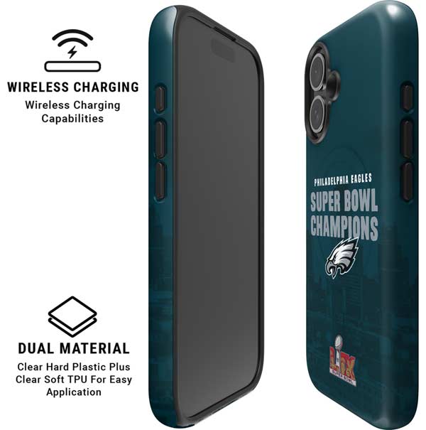 NFL Philadelphia Eagles Super Bowl LIX Champions iPhone 16 Plus Magsafe Impact Case