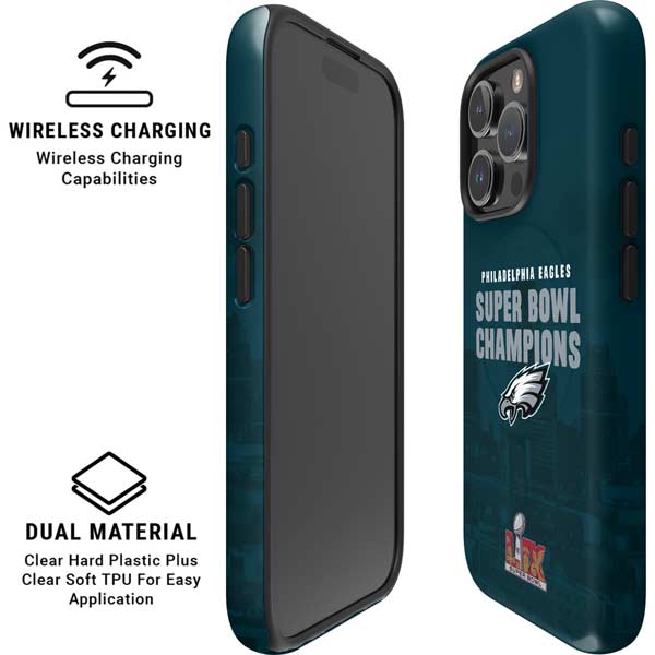 NFL Philadelphia Eagles Super Bowl LIX Champions iPhone 16 Pro Magsafe Impact Case