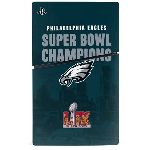 NFL Philadelphia Eagles Super Bowl LIX Champions PS5 Slim Disk Bundle Skin