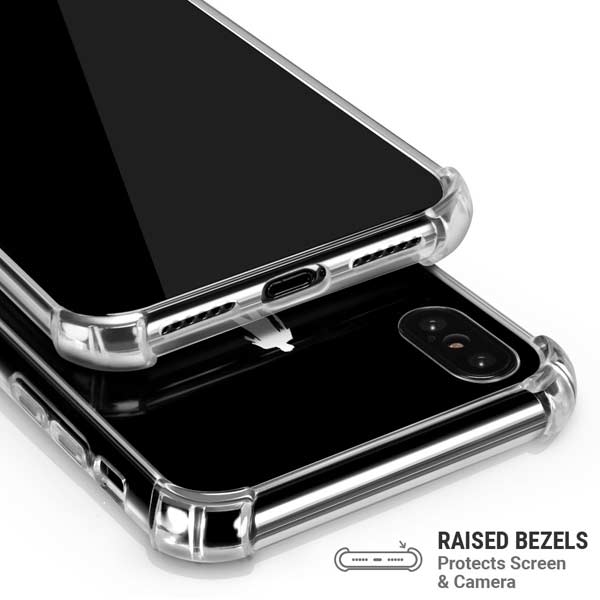 Eat Brains and Zombie On Black iPhone X/XS Clear Case