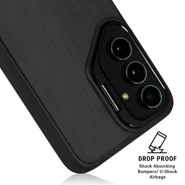 Ebony Wood Galaxy S26 Plus Kickstand Case