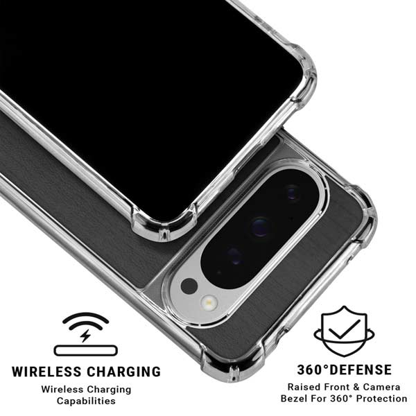 Ebony Wood Google Pixel 10 Pro XL Clear Case