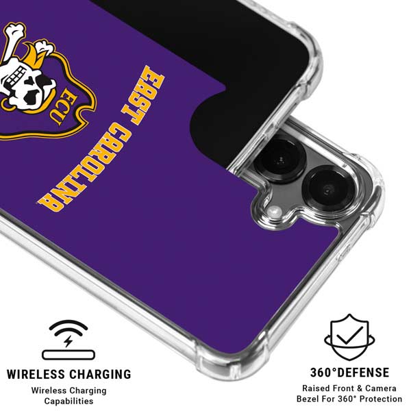 East Carolina University ECU Pirates Logo Galaxy S26 Clear Case