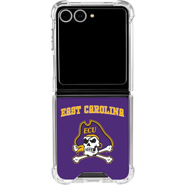 East Carolina University ECU Pirates Logo Galaxy Z Flip7 Clear Case