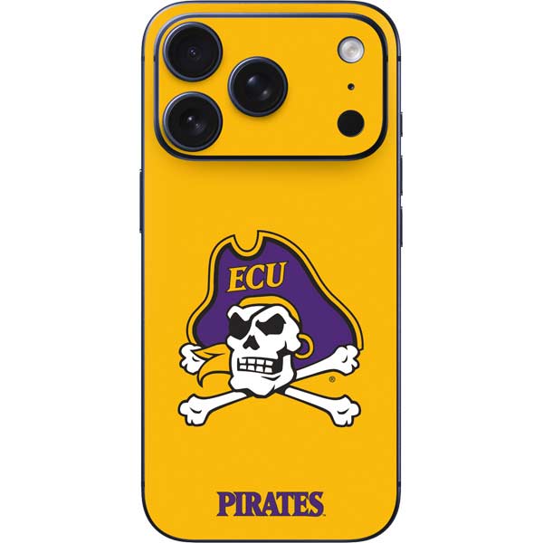 East Carolina University ECU Pirates Logo Yellow iPhone 17 Pro Max Skin