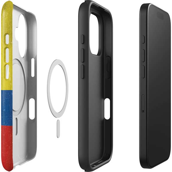 Ecuador Flag Distressed iPhone 16 Magsafe Impact Case