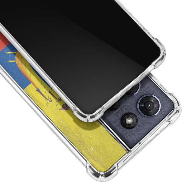 Ecuador Flag Distressed Moto G 5G (2025) Clear Case