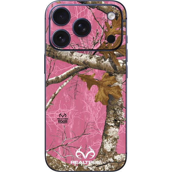 RealTree Edge Pink Camo iPhone 17 Pro Skin
