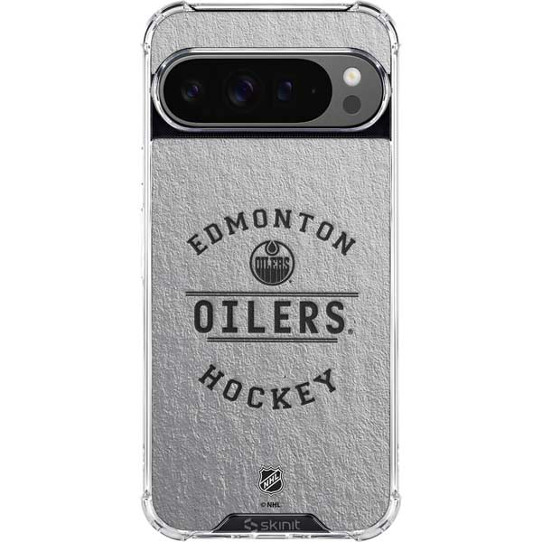 NHL Edmonton Oilers Black Text Google Pixel 10 Pro Clear Case