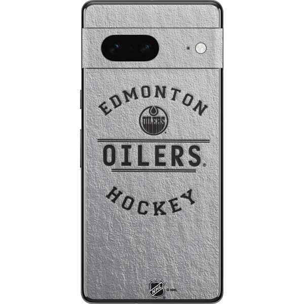NHL Edmonton Oilers Black Text Pixel Skins