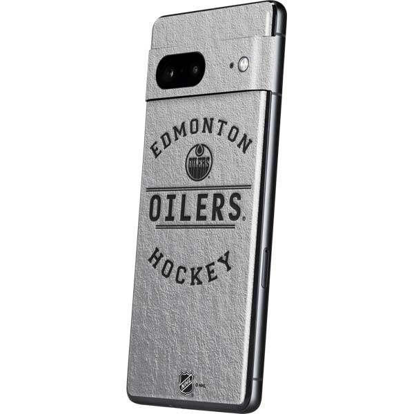 NHL Edmonton Oilers Black Text Pixel Skins