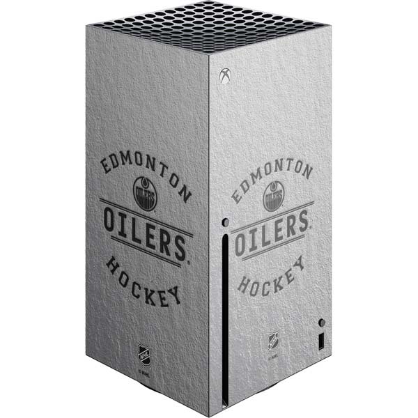 NHL Edmonton Oilers Black Text Xbox Series X Skins