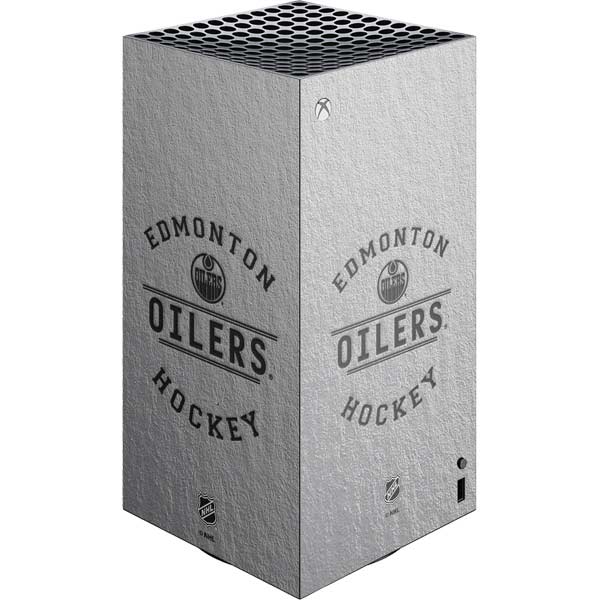NHL Edmonton Oilers Black Text Xbox Series X Skins