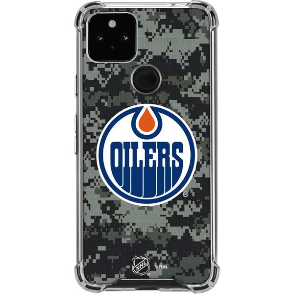 NHL Edmonton Oilers Camo Pixel Cases