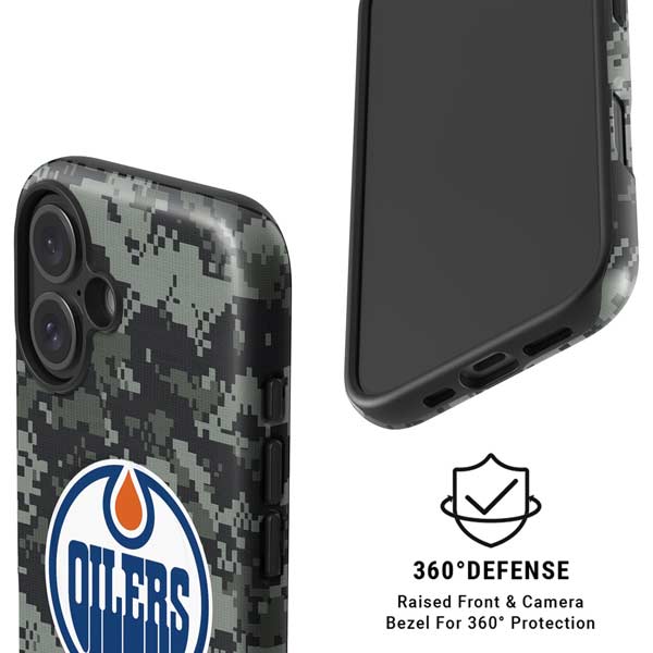 NHL Edmonton Oilers Camo iPhone 16 Magsafe Impact Case