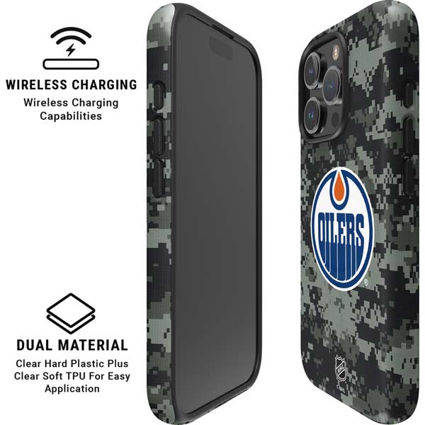 NHL Edmonton Oilers Camo iPhone 16 Pro Max Magsafe Impact Case