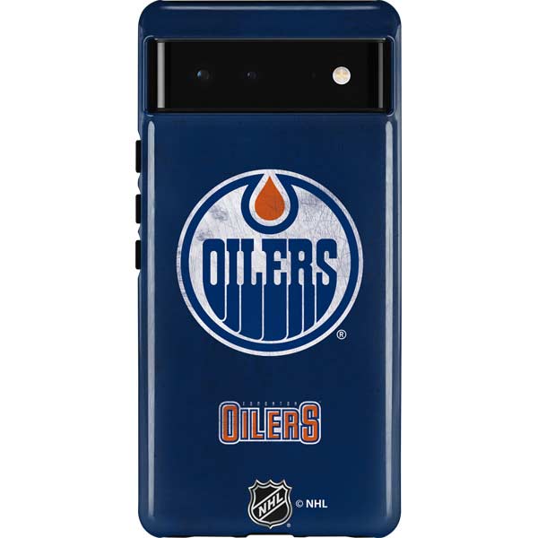 NHL Edmonton Oilers Distressed Pixel Cases