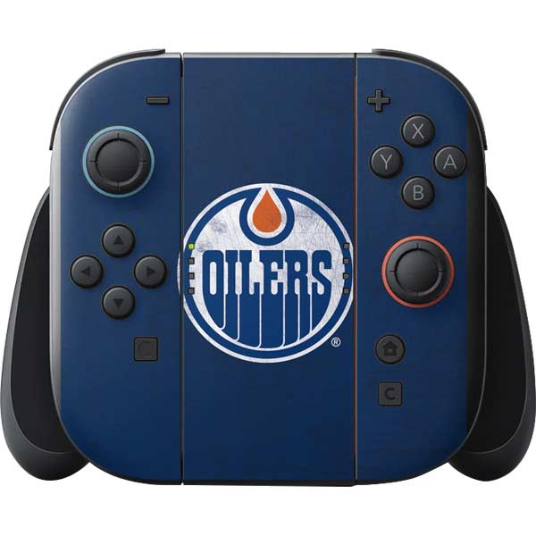 NHL Edmonton Oilers Distressed Nintendo Switch 2 (2025) with Joy-Con Skin