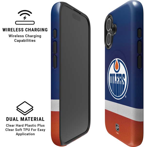 NHL Edmonton Oilers Jersey iPhone 16 Magsafe Impact Case