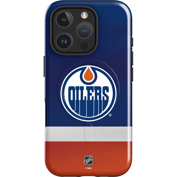NHL Edmonton Oilers Jersey iPhone 16 Pro Max Magsafe Impact Case