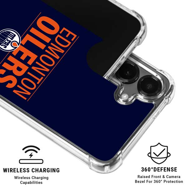 NHL Edmonton Oilers Lineup Galaxy S26 Plus Clear Case