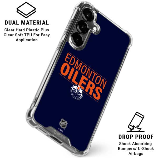 NHL Edmonton Oilers Lineup Galaxy S26 Plus Clear Case