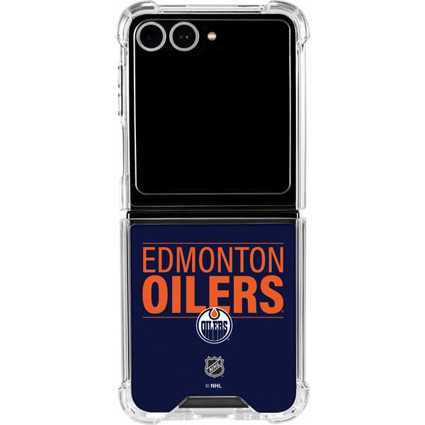 NHL Edmonton Oilers Lineup Galaxy Z Flip7 Clear Case