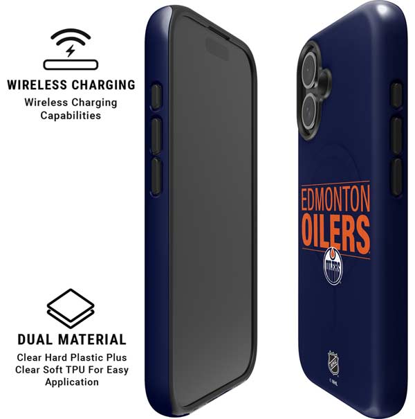 NHL Edmonton Oilers Lineup iPhone 16 Magsafe Impact Case