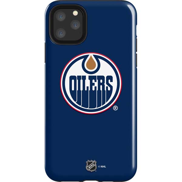 NHL Edmonton Oilers Solid Background iPhone Cases