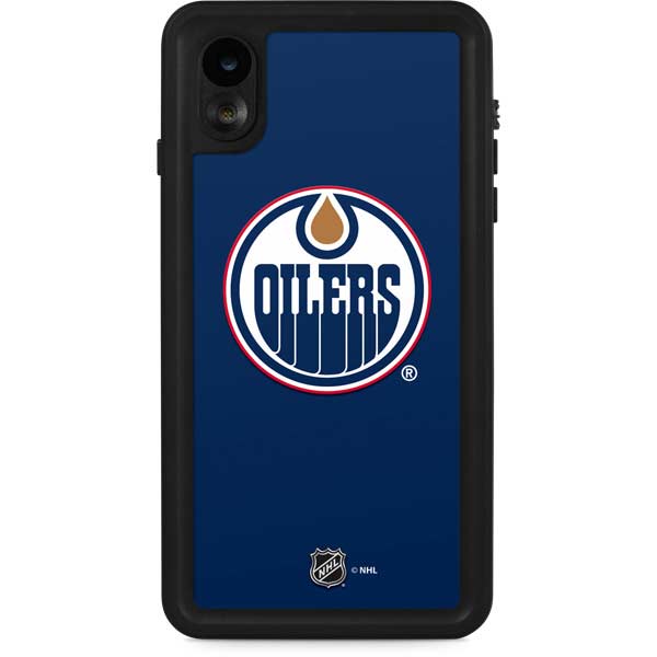 NHL Edmonton Oilers Solid Background iPhone Cases