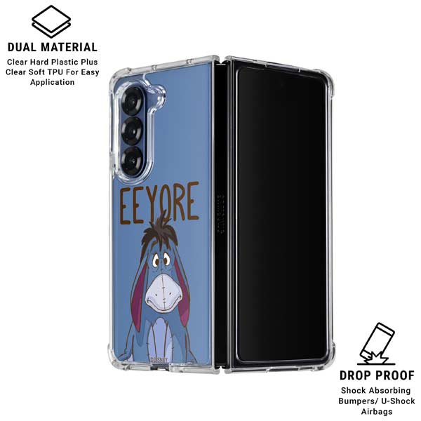 Disney Winnie the Pooh Eeyore Portrait Galaxy Z Fold7 Clear Case
