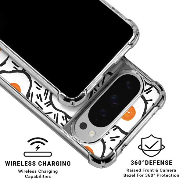 Bouffants and Broken Hearts Eggs Google Pixel 10 Pro XL Clear Case