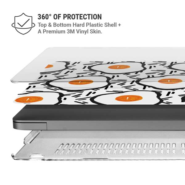 Bouffants and Broken Hearts Eggs MacBook Pro 14in (2021-24) Case plus Skin