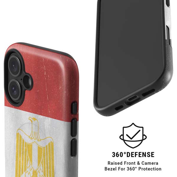 Egypt Flag Distressed iPhone 16 Magsafe Impact Case