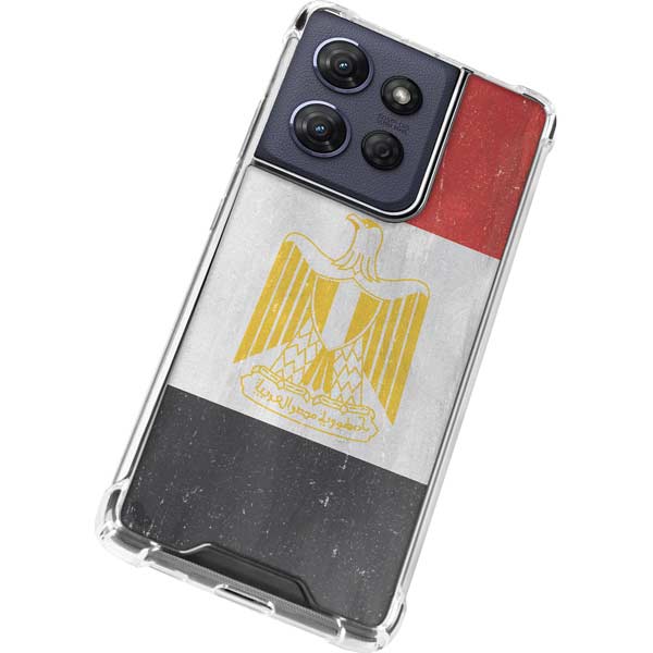 Egypt Flag Distressed Moto G 5G (2025) Clear Case