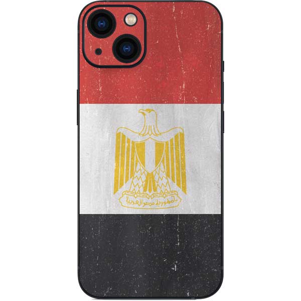 Egyptian Flag Distressed iPhone 15 Skin