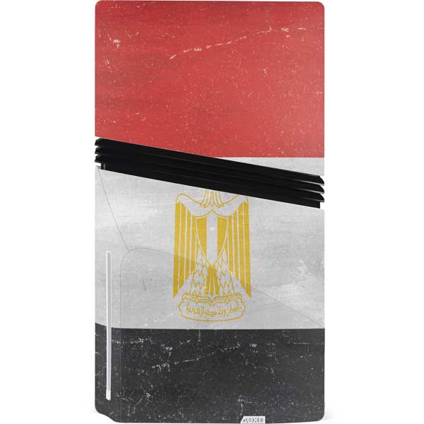 Egyptian Flag Distressed PS5 Pro Console & Controller with Disk Drive ...