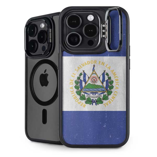 El Salvador Flag Distressed iPhone Cases