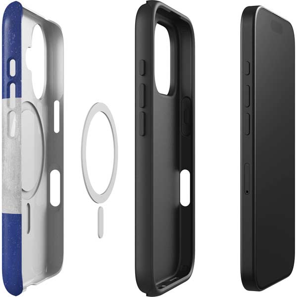 El Salvador Flag Distressed iPhone 16 Magsafe Impact Case