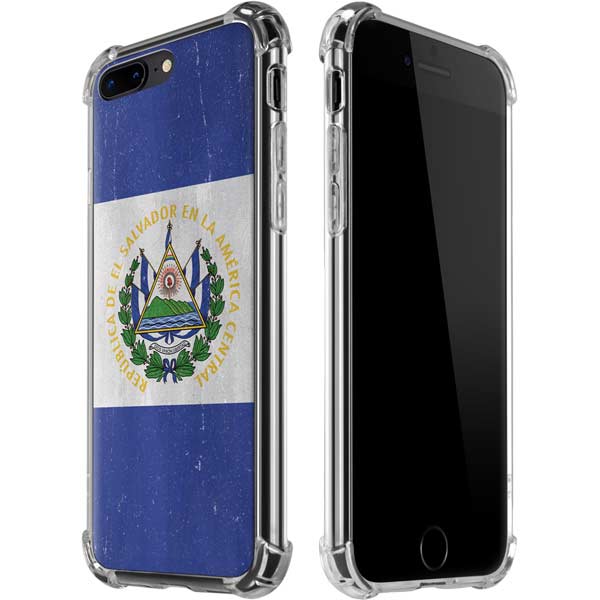 El Salvador Flag Distressed iPhone Cases