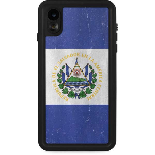 El Salvador Flag Distressed iPhone Cases