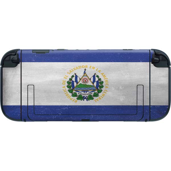 El Salvador Flag Distressed Nintendo Switch 2 (2025) with Joy-Con Skin