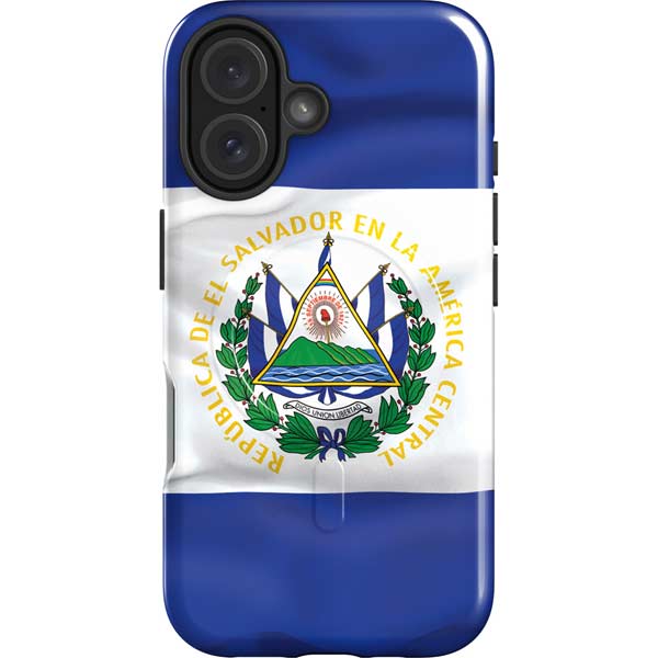 El Salvador Flag iPhone 16 Magsafe Impact Case